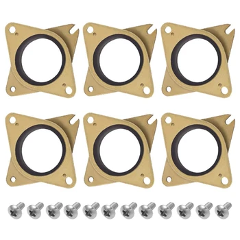 

6 Pieces Stepper Steel and Rubber Vibration Dampers and 12 Pieces M3 5mm Screws for 3D Printer