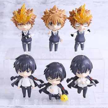 

Anime Hitman Reborn Sawada Tsunayoshi Hibari Kyoya Q Version PVC Figures Toys 3pcs/set