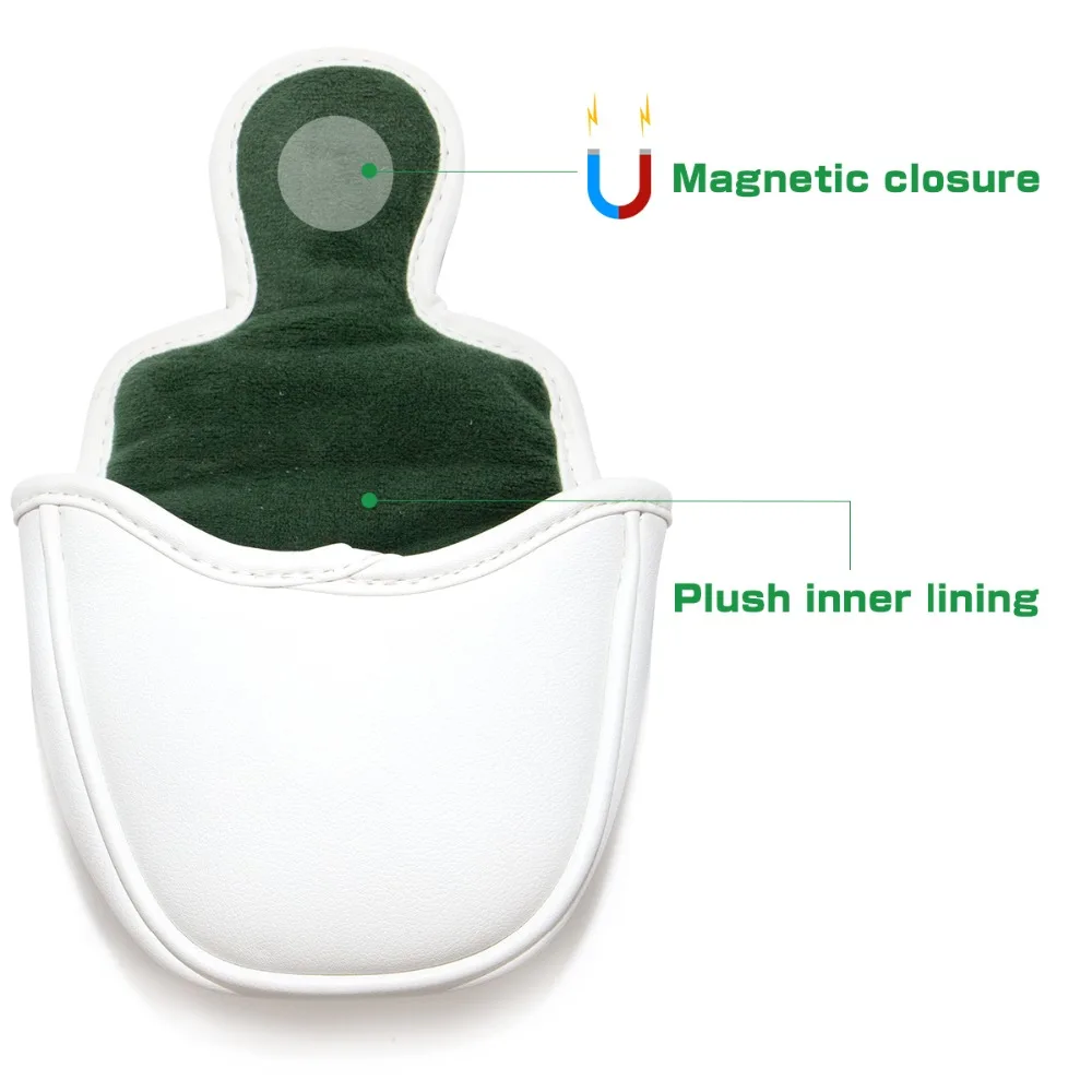 3 golf putter cover golf headcovers mallet golf putter cover