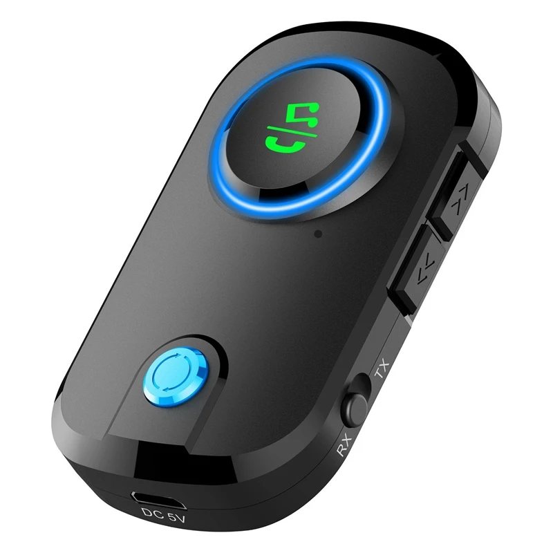 Беспроводной Bluetooth 5 0 аудио адаптер приемник передатчик 3 мм Aux автомобильный MP3