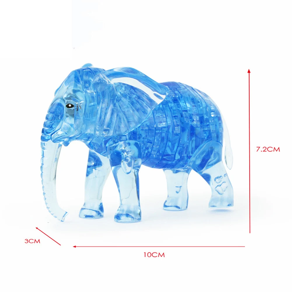 3D Хрустальный слон модель «сделай сам» Головоломка Подарочный гаджет детский подарок IQ Игрушка развивает мыслью практическую способность Организации