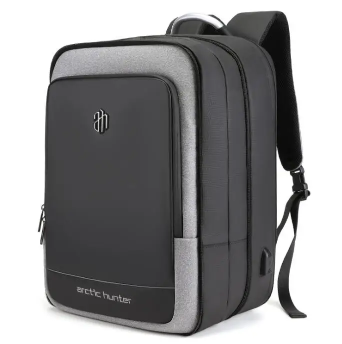 ArcticHunter Sale Laptop Backpack Men 17 inch Office Work Men Backpack Business Bag Unisex 10 inch iPad Backpack Thin Back Pack - Цвет: light gray