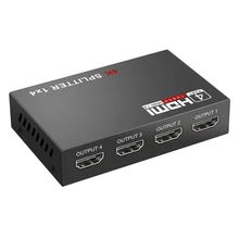 Répéteur répartiteur HDMI Full HD 1080P, 4K, Hub 3D, 1 entrée/4 sortie, 1x4, prise US 