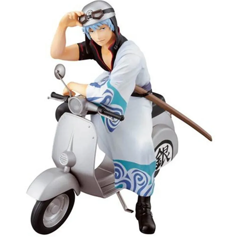 Аниме Gintama Sakata Gintoki мотоцикл Ver ПВХ фигурка Коллекционная модель игрушки куклы 15 см A175