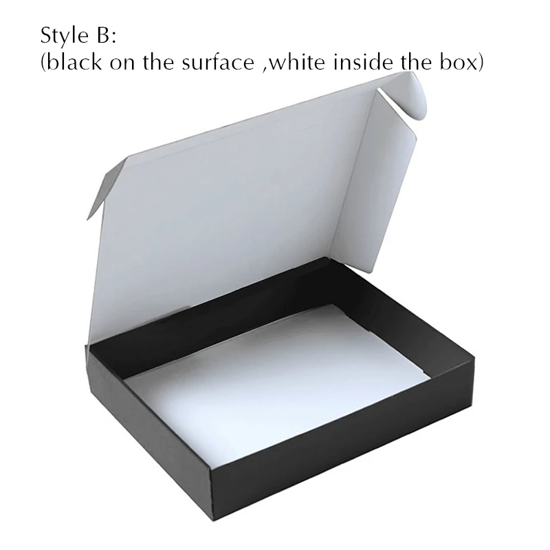 Black Color Packaging Box, Small Gifts Box, Kraft Paper Box for Wig Jewelry, Custom Printed Logo, 5 Pcs, 10Pcs 8 H56babe10236648bba645c1ff66e28539v