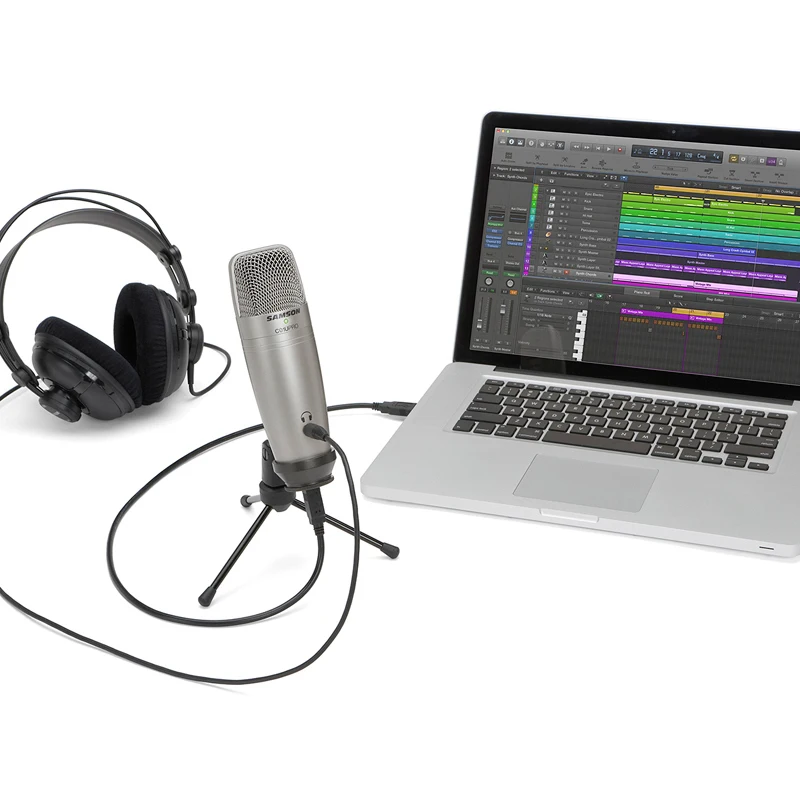 Samson C01U Pro USB Studio Condenser Microphone for professional radio recorder journalist voice narration voiceover work