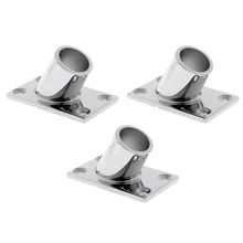 3 шт морской из нержавеющей стали поручень основание Прямоугольник 60 градусов 7/" 22 мм