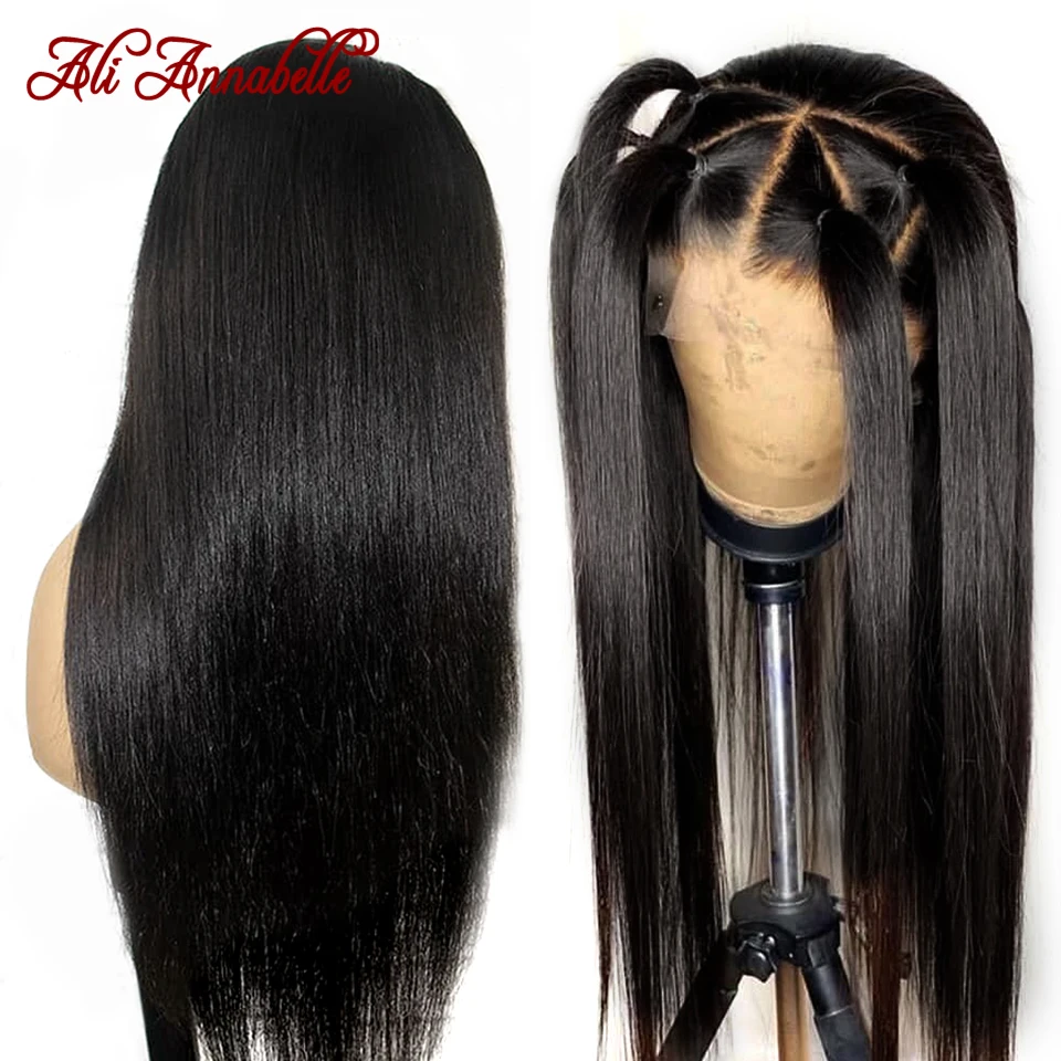 

13x6 Fake Scalp Straight Lace Front Human Hair Wigs Breathable Human Hair Wigs Glueless Brazilian Lace Frontal Human Hair Wigs