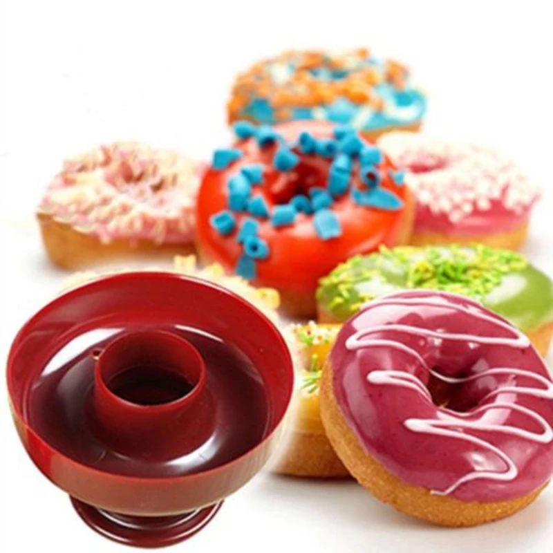 Plastic font b Light b font Donut Maker Cutter Flower Shape Dispenser Donut Mould Easy Portable