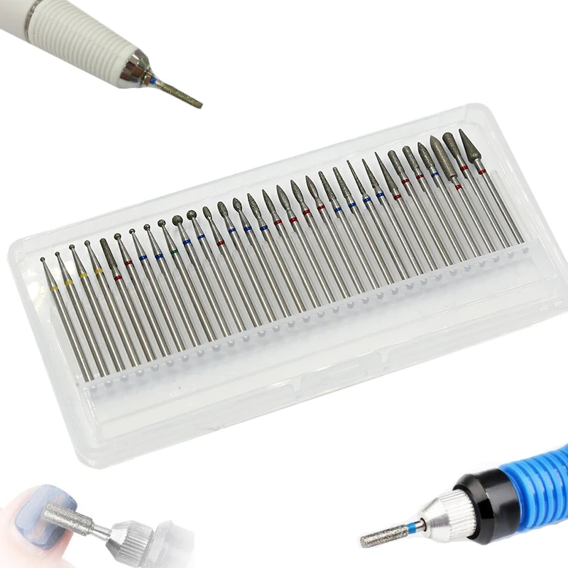 

Tungsten Steel Alloy Grinding Head Polishing Tool Electroplated Diamond Mounted Shank Grinding Heads Kits For Dremel Rotary Tool