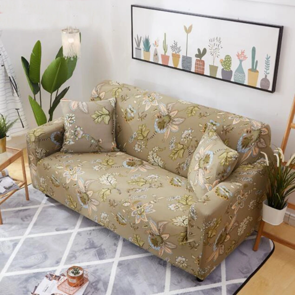 Geometric/ Cartoon Sofa Elastic Stretch Universal Sofa Covers Sectional Throw Couch Corner Cover Cases for Furniture Armchairs