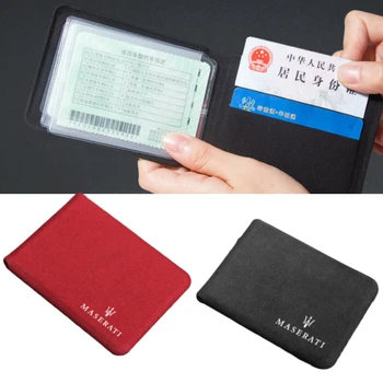 

Car Driver License Credit Card Bag Wallet For Maserati Ghibli Reloj Levante Granturismo Quattroporte Ropa Coche GT Accessories