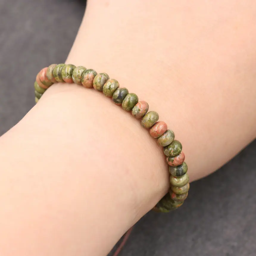 New Design Abacus Beads Bracelet Men Amazonite Natural Stone Bracelet For Women Girls Lucky Couple Bracelets Jewelry Lover Gift - Image 4