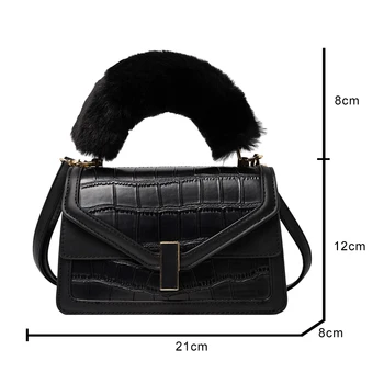 

2020 New Ladies Fashion Crocodile Pattern Shoulder Bag Pu Leather Trendy Large Capacity Brown Shopping Date Bags