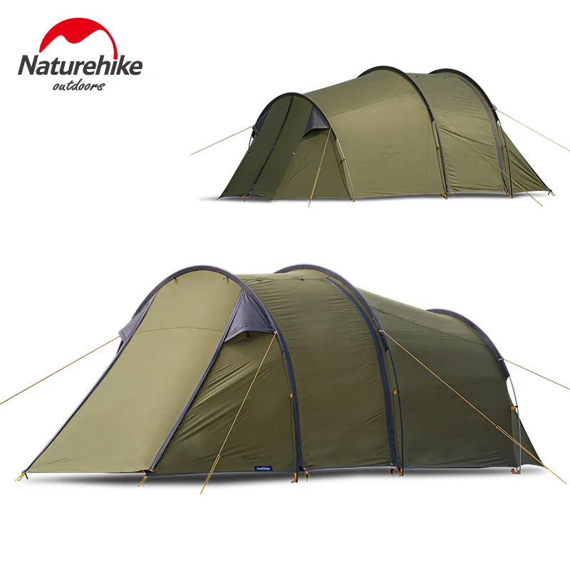 Naturehike Открытый Путешествия Мотоцикл палатка большое пространство семья самоуправляющийся Кемпинг Палатка Сверхлегкий Водонепроницаемый палатки