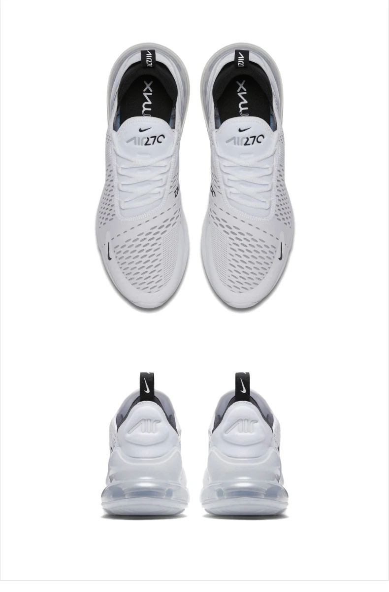 Аутентичные мужские кроссовки для бега Nike Air Max 270, дышащие, удобные, амортизирующие, Нескользящие, прочные, уличные, для фитнеса, AH8050