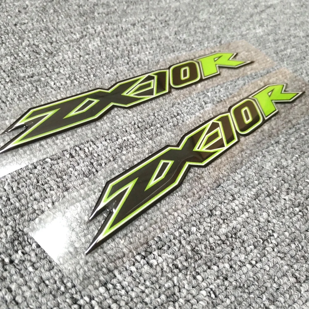 Motorcycle Stickers For Kawasaki Ninja ZX-10R ZX10R ZX 10R Tank Pad Fairing Upper Body Shell Decoration Decal Sticker Gas Knee tank pad stickers emblem for kawasaki ninja zx 14r zx14r zx 14r fairing upper shell decoration decal motorcycle gas knee