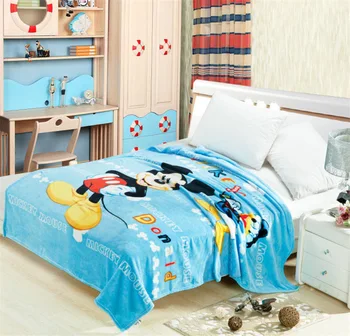 

Disney Mickey Minnie Blanket Thin quilt Soft Flannel Cartoon for Children on Bed Sofa Couch children girl gifts 150x200cm