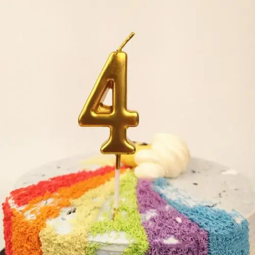 1 шт. часы «арабский номер» 0-9 восковые свечи цифровой торт Топпер дети партии счастливый орнамент дня рождения Торты наружное декорирование - Цвет: 4