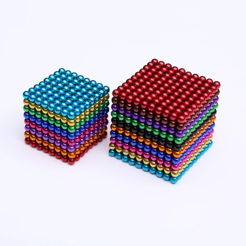 512 шт 1000 шт 3 мм 5 мм магические магнитные блоки магнитные шарики Neo Cube упаковка в металлической коробке