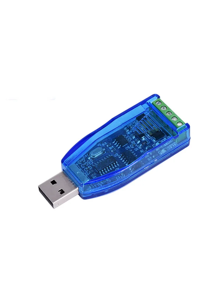 Промышленный USB к RS485 конвертер обновление защиты RS-485 адаптер пластик, металлические конвертеры синий