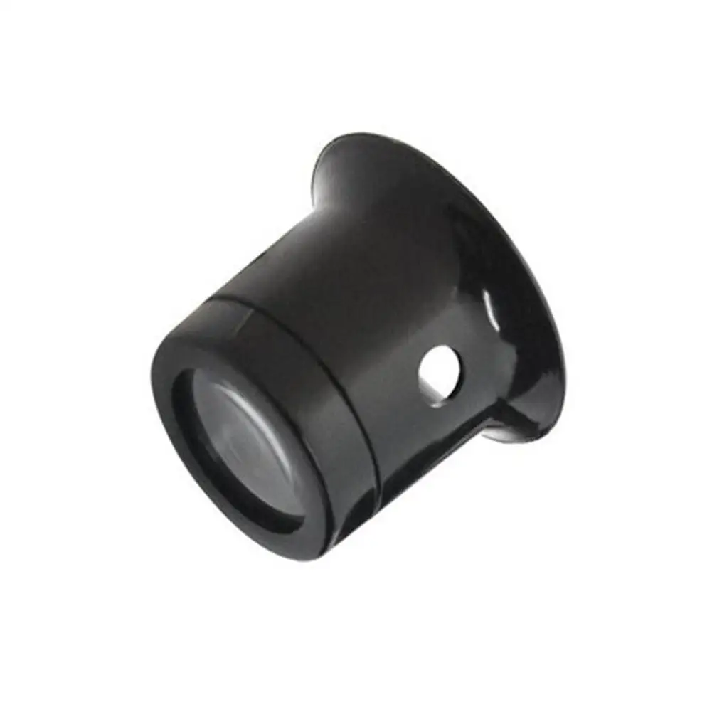 Черный круглый 10X глаз Лупа ювелира окуляр алмазное увеличительное стекло объектива