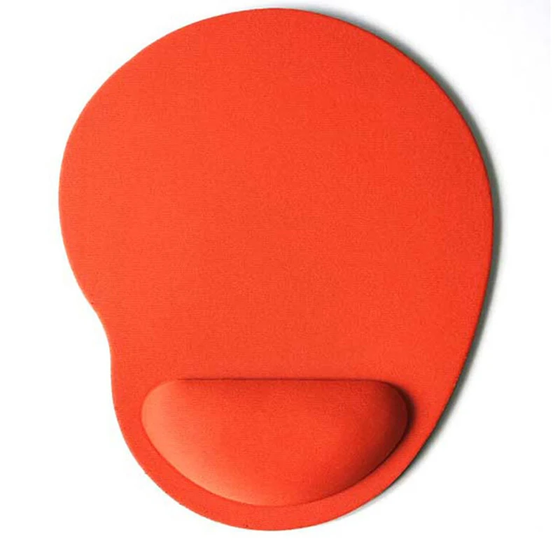 Силиконовый мягкий коврик для мыши с поддержкой запястья, игровой коврик для мыши для ПК, ноутбука, компьютера - Цвет: Оранжевый