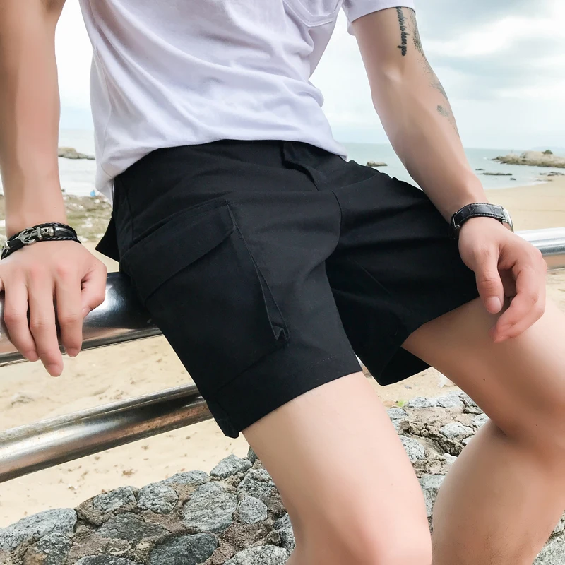 black Mannen Bermuda Strand Zwart темно-синие шорты Blauw повседневные шорты Mannelijke Nieuwste Zomer Mannen Korte Masculino - Цвет: black