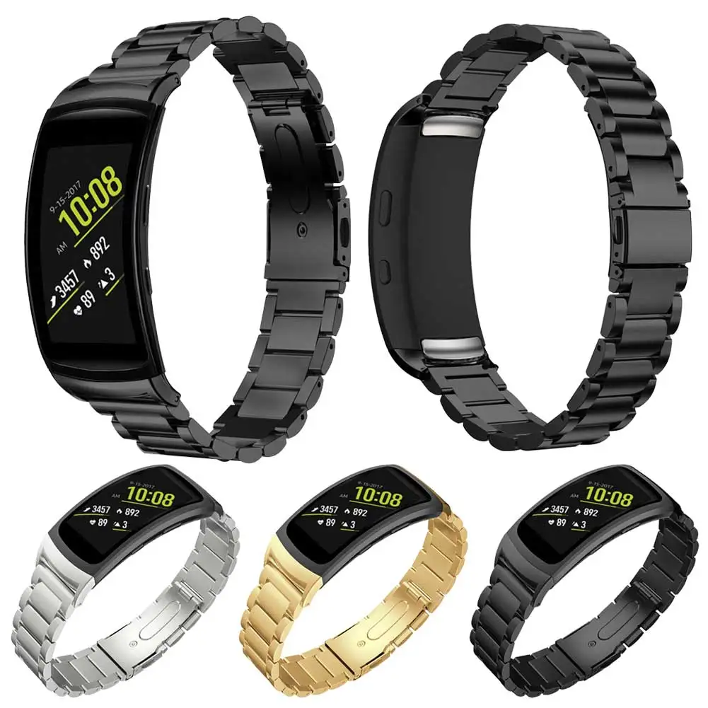 Браслет из нержавеющей стали ремешок для samsung gear Fit2 R360 сменный ремешок для часов Ремешок для samsung gear Fit2 Pro R365 ремень