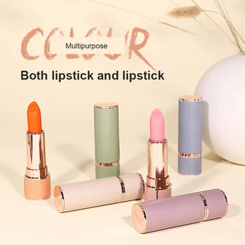 

Natural Moisturizing Lip Balm Color Change Lipstick Long Lasting Nutritious Lip Balm Non-fading Non-stick Cup Lipstick Makeup