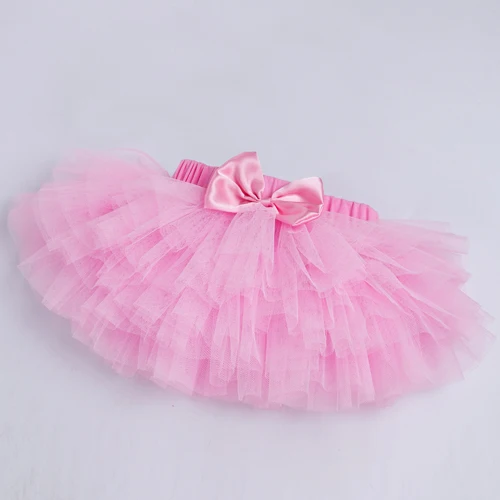 Новая летняя юбка для девочек юбка-пачка для малышей кружевная сетчатая юбка-американка Малиново-белые детские юбки Одежда для новорожденных, Saias YK& Loving TP107 - Цвет: TP103