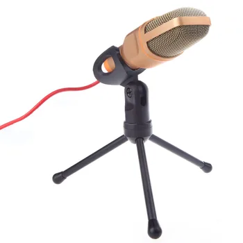 

Professional 3.5mm Condenser Microphone PC Phone Reing Mic with Stand Tripod
