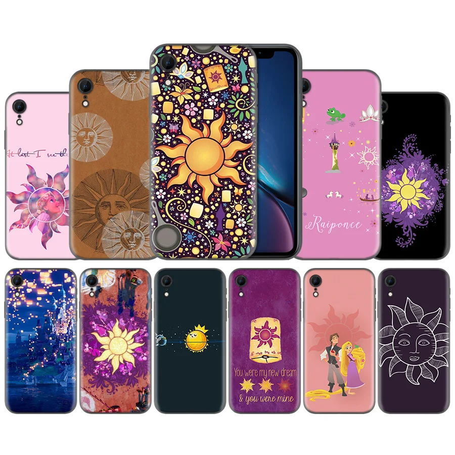 

Tangled Princess Sun Moon Pattern Ultra-thin Case Coque for Apple iPhone X XS XR XS Max 7 8 6 6S 5 5S 5C SE Plus Fundas Capa
