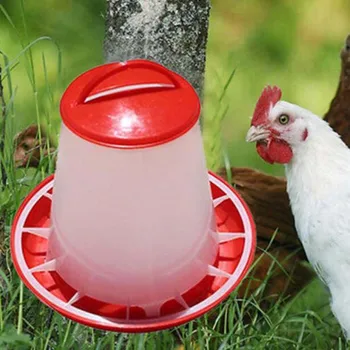 

Chicken Waterer Poultry Chick Hen Rooster Drinker Food Feeder Waterer Pet Farm Supplies Feeding Drinking Device Bird Kettle