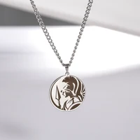 Lemegeton Greek mythical amulet pendant necklace stainless steel retro necklace jewelry necklace couple romantic gift