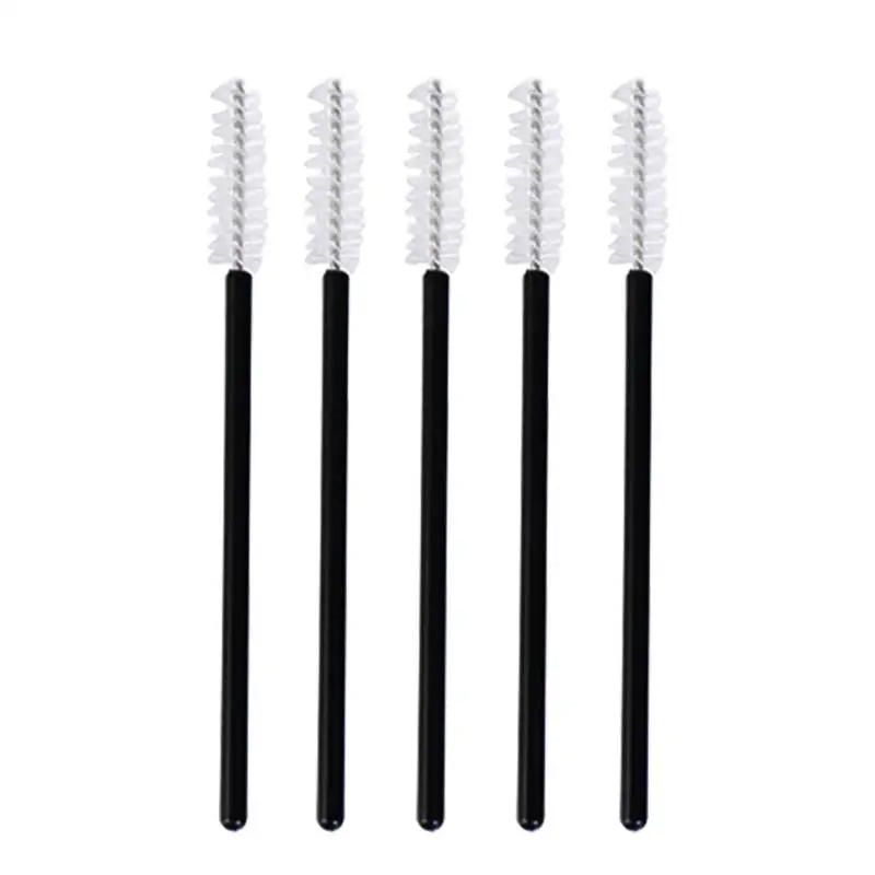 White 5pcs 5/10/50 шт одноразовые щеточки с тушью для ресниц палочки для мотальные кисти для макияжа палочки для мотальные ресницы Ки - Handle Color: White 5pcs
