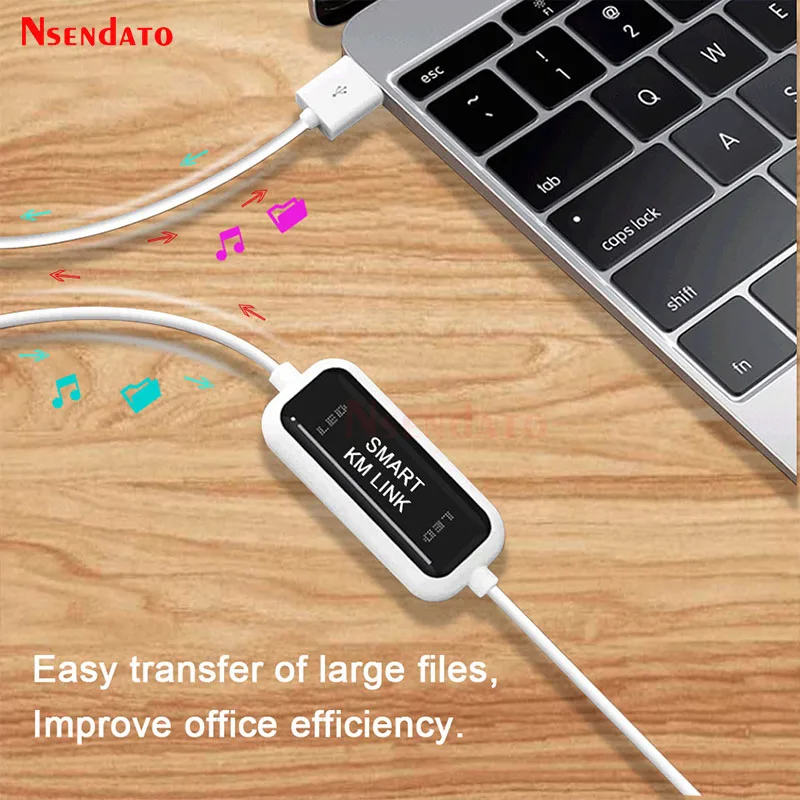 USB 2.0 스마트 KM 링크 PC-PC 키보드 마우스 공유 동기화 데이터 링크 연결 USB 연장 케이블 데이터 파일 전송 USB 스위치