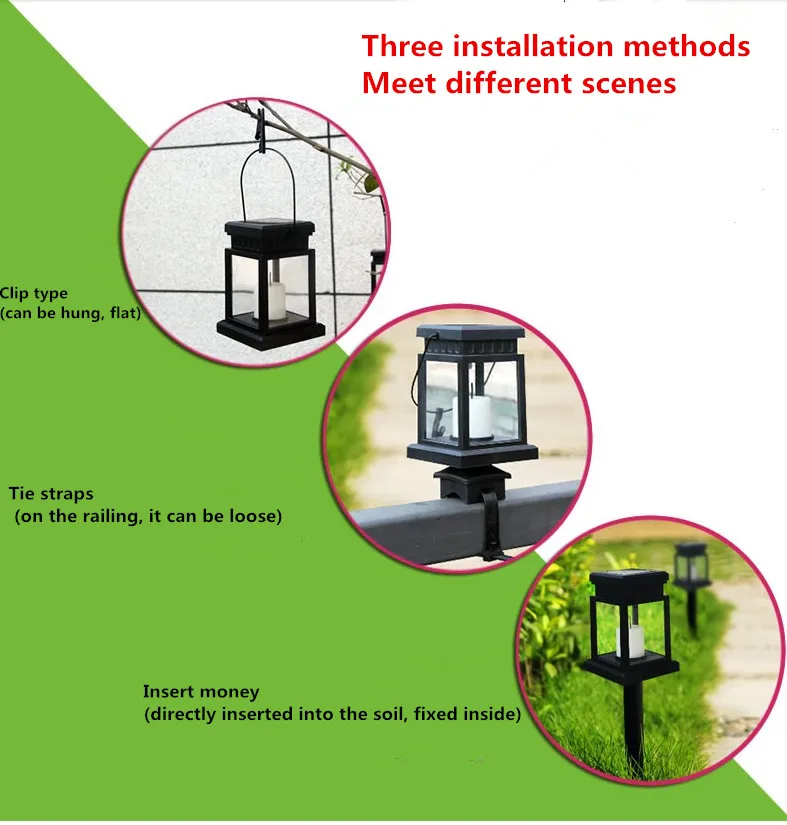 Электронная коммерция взрыв уличные садовые на солнечных батареях свет свеча зонтик лампа подвесной светильник светодиодный Открытый водонепроницаемый сад лампа для загородного дома