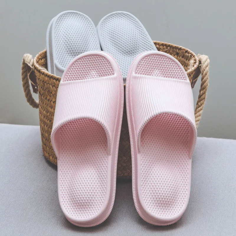 UTUNE Non-slip Massage Slippers Women EVA Indoor Slippers Light Couple House Bath Shoes Man Waterproof Sandals Slides Bathroom 5