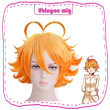 Эбингоу Эмма парик анихут Рей Синтетический Косплей парик Yakusoku no Neverland оранжевый черный короткий Косплей парик обещанный Neverland