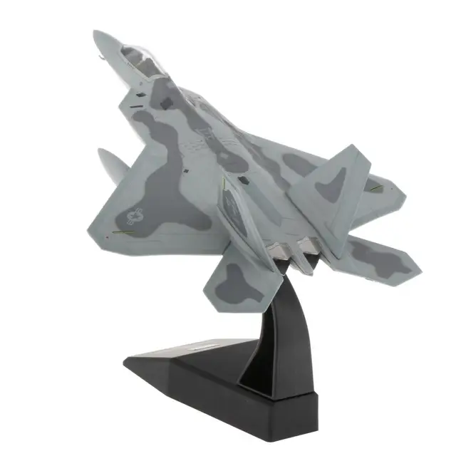 1:100 Scale American F-22 Fighter Raptor Airplane Model Aircraft Model Toy Kid Gift 2