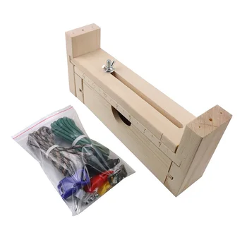 

DIY Bracelet Wristband Knitting Tool Wood Paracord Jig Bracelet Maker Weaving DIY Craft Maker Bracelet Knot Tool EKN98