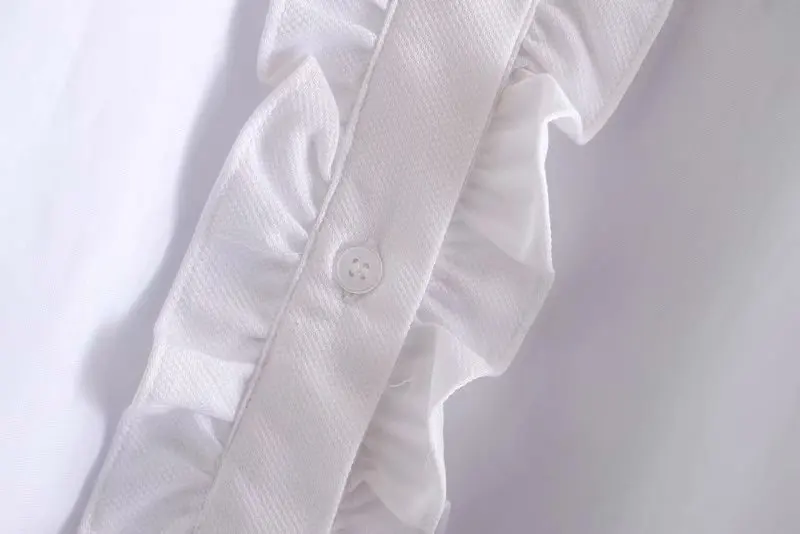 Винтажные милые белые Асимметричные Блузы с оборками для женщин, модные женские рубашки с круглым воротником и длинным рукавом, блузы, шикарные топы