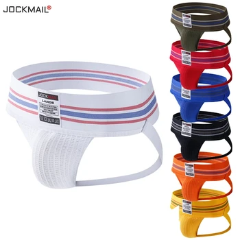 

JOCKMAILTanga Hombre New Stripe Stitching Knitting Hook Ropa Interior Gay Lenceria Jockstrap Sexy Underwear GString MenThong