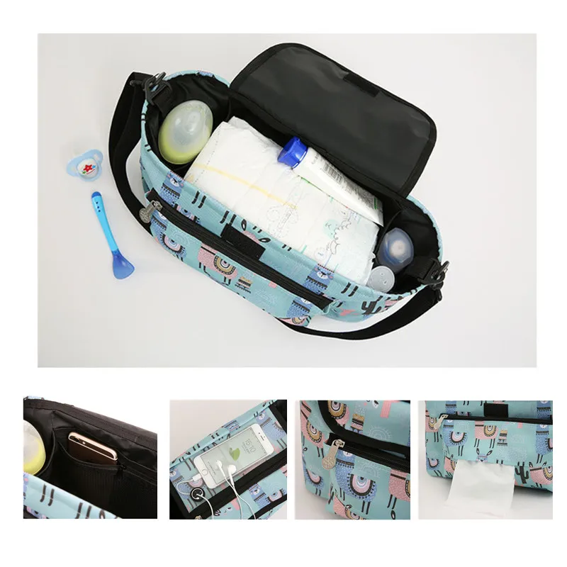 Baby Stroller Organizer Mummy Diaper Nappy Bag Mom Travel Hanging Carriage Pram Buggy Cart Bottle Stroller Accessories