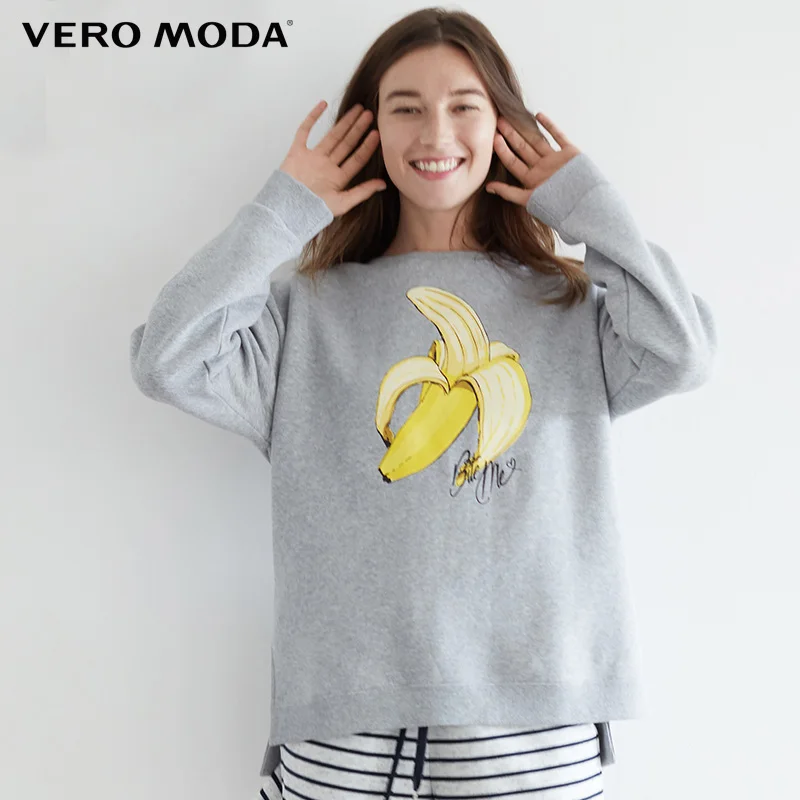 Vero Moda Drop-shoulder Side Slit Printed Round Collar Homewear T Shirt | 3181R3508