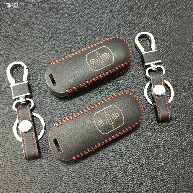 

Genuine Leather car key fob cover case set protect for Mazda cx-7 cx-9, 2 M3 M6 MX-5 CX-3 CX-5 CX5 2 buttons smart key
