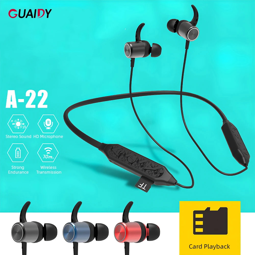 Magnetic V5 0 Blutooth Earphone Wireless TF Card Earbuds Headsets HD Stereo For iPhone 11 Samsung Galaxy S10 Plus Microphone