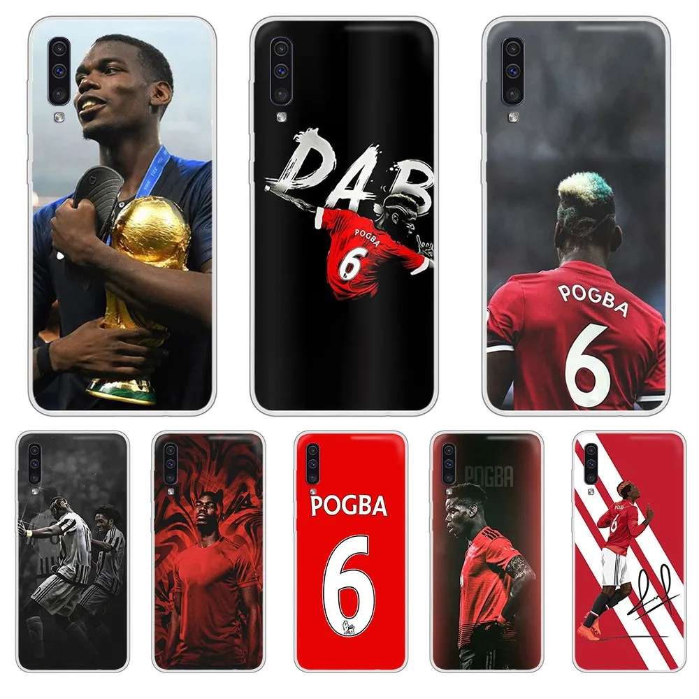Футбольный плеер Paul Pogba Прозрачный чехол для телефона Корпус SamSung Galaxy S 7 8 9 10 11 20 a 20e