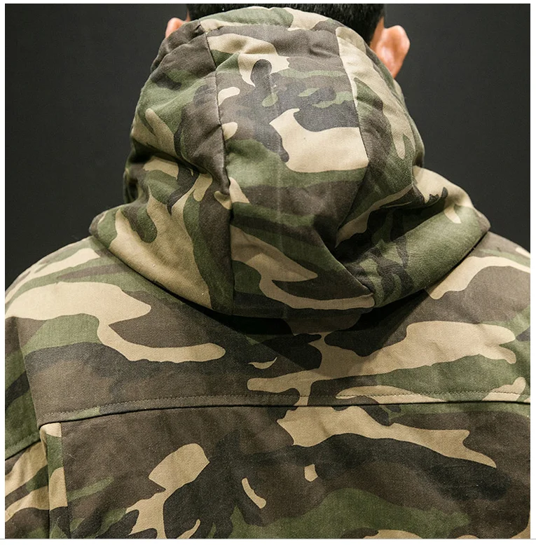 Парка мужские зимние куртки хлопковые Chaquetas Hombre камуфляжное пальто мужские s повседневные камуфляжные мужские куртки и пальто оптом